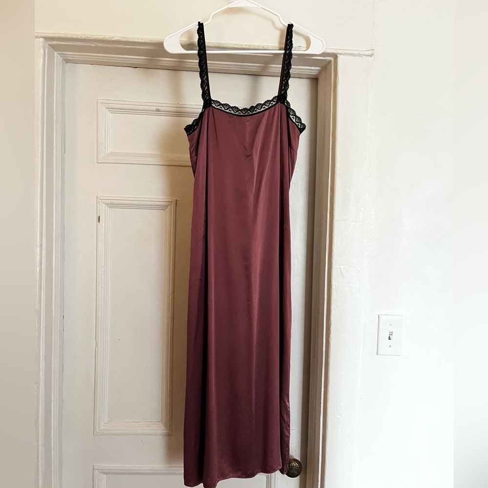 Reformation 100% silk slip dress